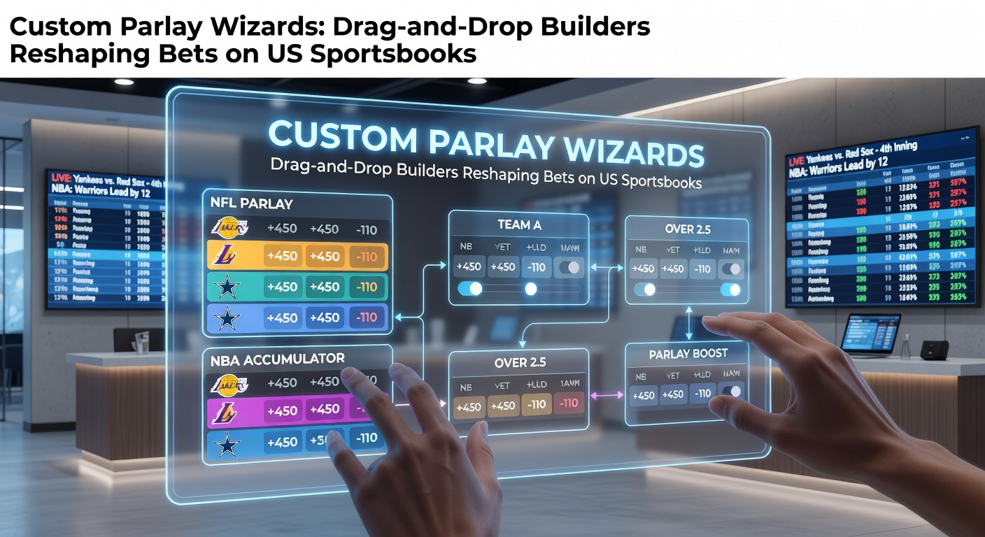 Drag-and-drop parlay builder interface on a major US sportsbook app, showing NBA legs being assembled