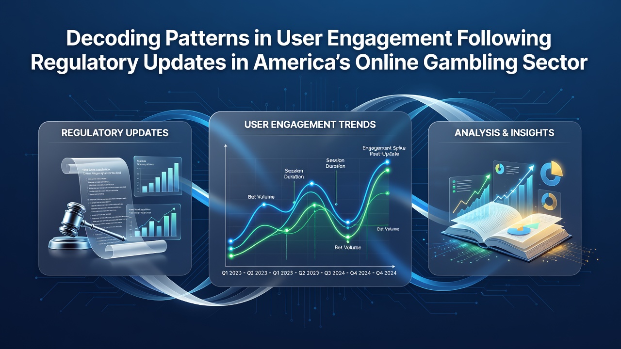 Chart showing user engagement trends across US online gambling platforms after recent regulatory changes