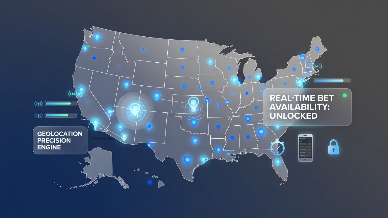 Geolocation map overlay showing border-state coverage zones for betting apps