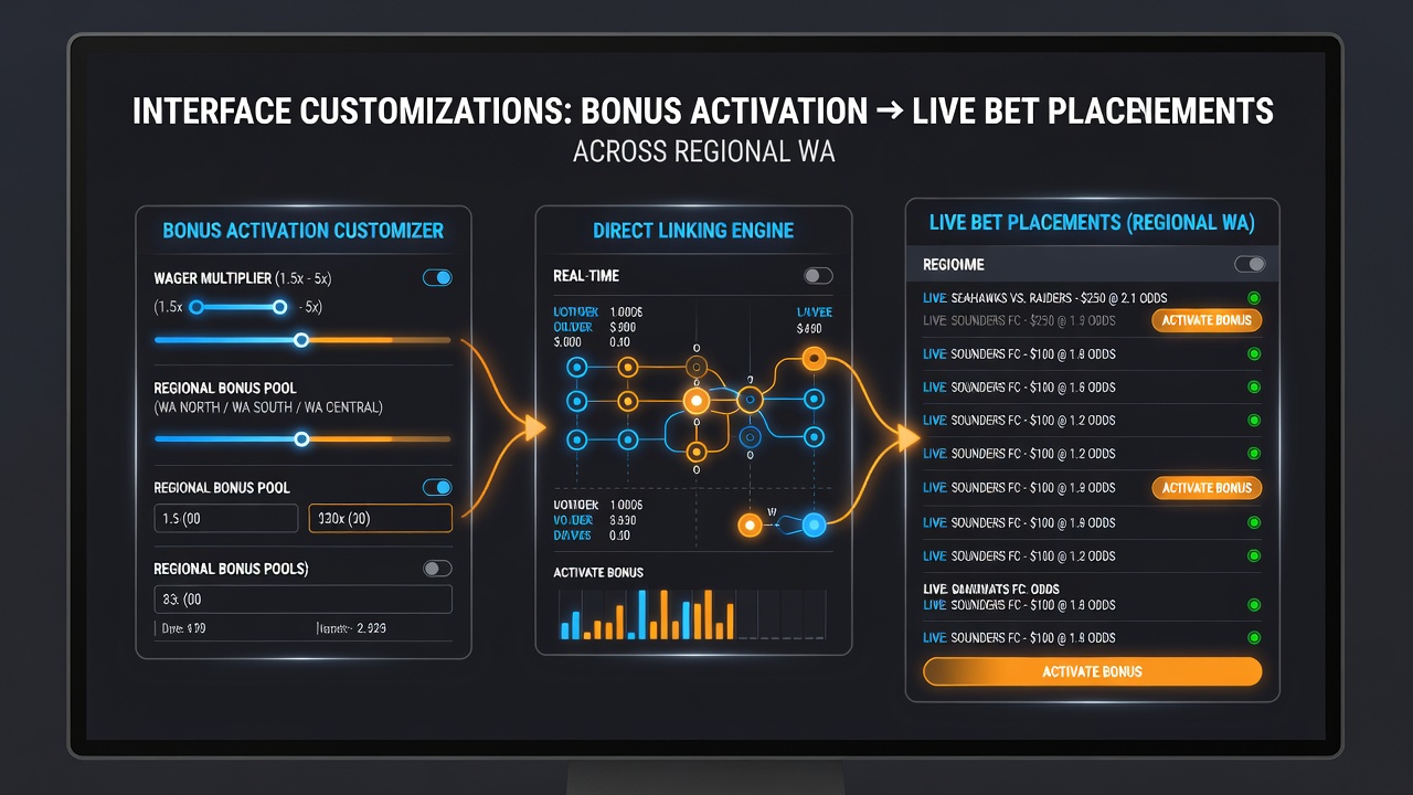 Close-up view of a wagering app's bet slip with bonus activation toggle positioned next to live event markets