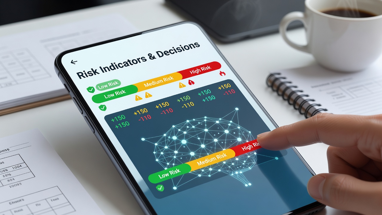 Chart showing changes in betting behavior after users interact with color-coded risk alerts in wagering apps