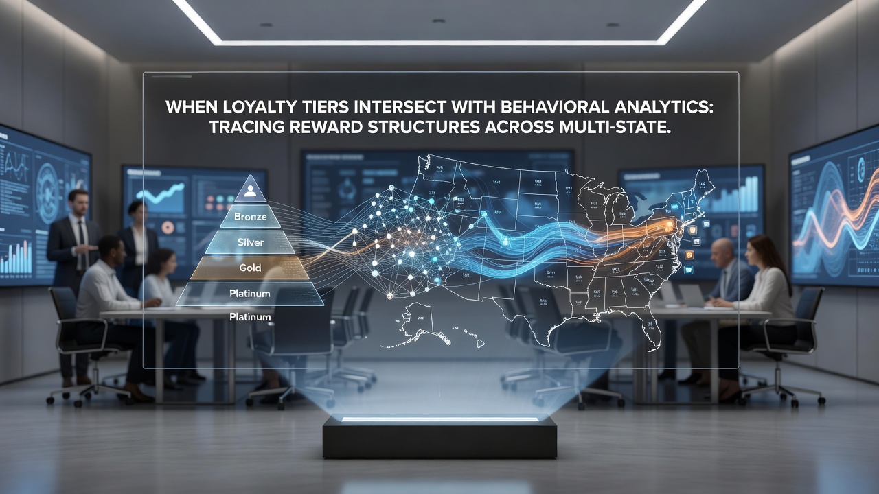 Screenshot of behavioral analytics dashboard displaying tier progression and reward personalization metrics